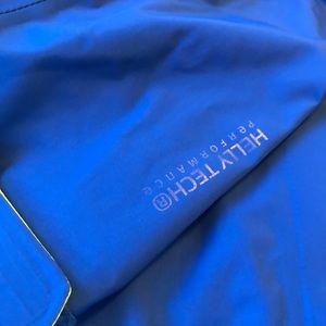 Helly Hansen blue and yellow ski shell